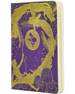 Paperblanks Тетрадка Violet Fairy, А6, широки редове, 40 листа