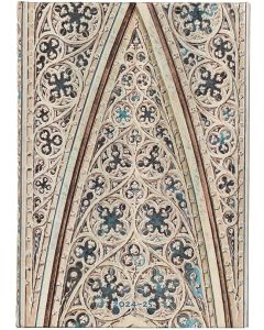Paperblanks Планер Duomo di Milano, Midi, хоризонтален, твърда корица, 104 листа, за 2024-2025 година