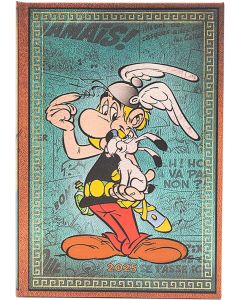 Paperblanks Планер Asterix the Gaul, Midi, Verso, твърда корица, 80 листа, за 2025 година