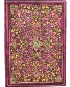 Paperblanks Планер Diamond Jubilee, Midi, хоризонтален, мека корица, 88 листа, за 2025 година