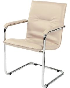 Nowy Styl Посетителски стол Rumba Lux, екокожа, Бежов