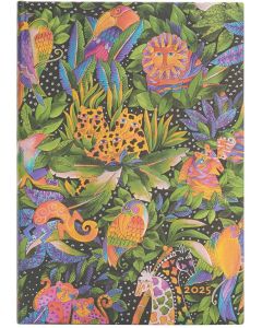 Paperblanks Планер Jungle Song, Midi, Verso, твърда корица, 80 листа, за 2025 година