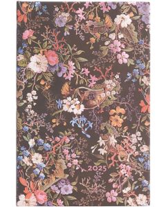 Paperblanks Планер Floralia, Maxi, вертикален, твърда корица, 80 листа, за 2025 година