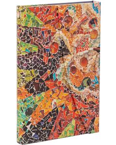 Paperblanks Тефтер Gaudi's Sun, Mini, широки редове, твърда корица, 88 листа