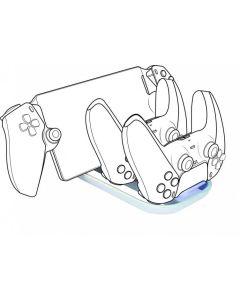 Зарядна станция Nacon, За DualSense падове и Playstation Portal