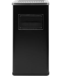 Office 1 Кош за отпадъци, с пепелник, 30 х 24 х 60.5 cm, Черен мат
