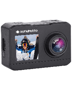 Екшън камера с двоен екран AgfaPhoto Realimove AC7000, Черна