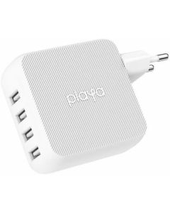 Адаптер за стена Belkin / Playa 4 порта по 10W USB-A, Бял