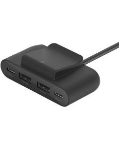 Зарядно устройство Belkin 4 Port USB Power Extender 2xC 2xA up to 30w, Черно