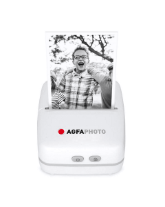 Портативен мини принтер за моментни снимки Аgfa Realipix Pocket Printer Papergo, Бял