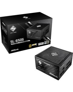 Asrock SL-650G, 650W, 80 Plus GOLD, 2x EPS 12V CPU(4+4pin), 2x PCIe (6+2pin), 6x SATA, Черен