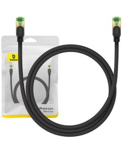 Мрежов кабел Baseus RJ45, Cat.8, 40Gbps, 1 м B0013320C111-01 - черен