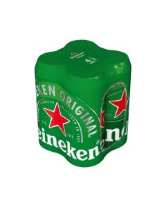 Heineken Бира, 5.0%, 0.5 L, в кен, 4 броя