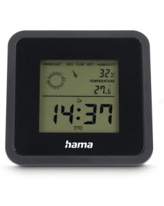 HAMA Borneo Цифров термометър-хигрометър, черен