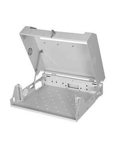 19" Стенен комуникационен шкаф, 2U+3U, светло сив, Gunko GNK