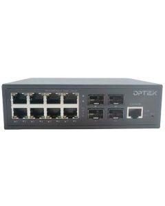 4x1G-2.5G SFP + 8x10-100-1000Base-T Layer 2+ Managed Ethernet Switch