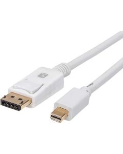 Mini DisplayPort–DisplayPort Cable M-M 2 m White