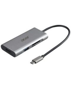 Acer 7in1 Type C dongle: 1 x HDMI, 3 x USB3.2, 1 x SD-TF, 1 x PD, Up to 5Gbps