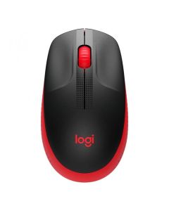 Безжична компютърна мишка Logitech M190 червена
