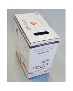 Кабел FTP Cat5e 24AWG CU - меден, Сив, 305 метра