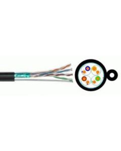 Кабел FTP/M Cat5e 24AWG CCA с носещо въже, 305 метра
