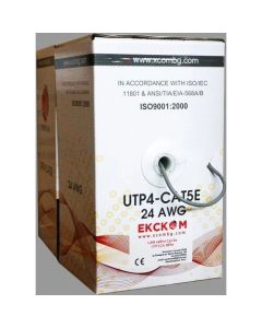 Кабел UTP Cat5e 24AWG CCA BEST, Сив, 305 метра