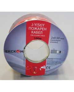 Пожарен кабел J-Y(St)Y 2x0.50mm CCA, 100 метра