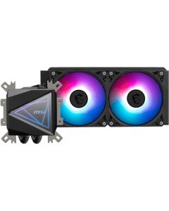 MSI MAG CORELIQUID I240 2x 120mm ARGB вентилатори, алуминиев радиатор, Loop Dynamic Bearing