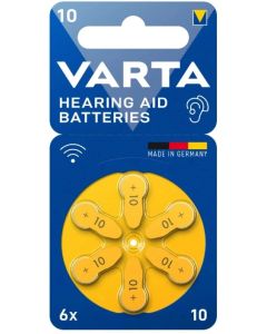 БАТЕРИИ ЗА СЛУХОВ АПАРАТ VARTA 10-BLI-6
