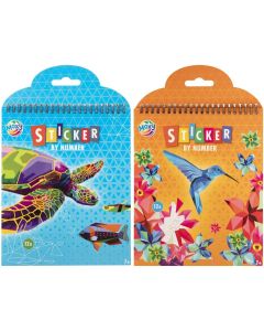 Moxy Книжка със стикери по номера, 12 дизайна, асорти, 24 броя