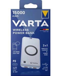 VARTA ENERGY WIRELESS ПРЕНОСИМА БАТЕРИЯ 15000mAh
