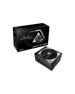 Asrock TC-1300T, 1300W, 80 Plus Titanium, Fully Modular PSU, ATX 3.1, черен