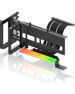 Брекет за вертикален монтаж на GPU EZDIY-FAB ARGB PCIe 4.0 Riser Cable 90