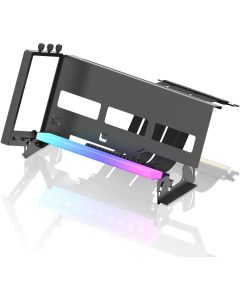 Брекет за вертикален монтаж на 45 GPU EZDIY-FAB ARGB PCIe 4.0 Riser Cable - Черен