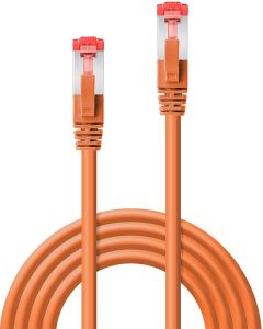 LINDY LNY-47805 :: SFTP patch кабел, Cat. 6, меден, оранжев, 0.3 м