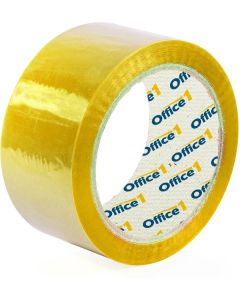 Office 1 Тиксо, опаковъчно, 48 mm x 66 m, жълто