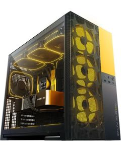 Geometric Future кутия Case EATX - Model 5 Vent Black-Yellow - 5 x 140 mm aRGB