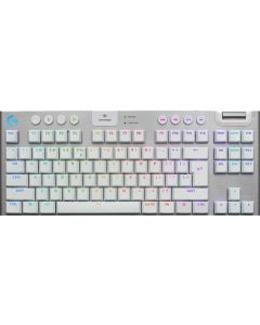 Геймърска Logitech G915 X LIGHTSPEED TKL Low-Profile Wireless Gaming Keyboard, Бяла