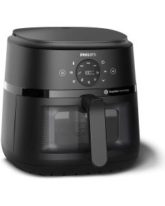 PHILIPS Airfryer, серия 2000 - 6.2 литра вместимост, с технология RapidAir, Лесен за използване сензорен екран с 9 функции