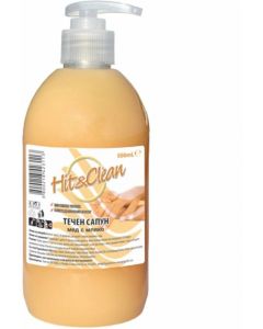 Течен сапун Hit&Clean, мед и мляко, с помпа, 500 ml