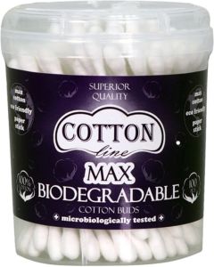 Клечки за уши Cotton, биоразградими, 100 броя