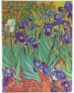 Paperblanks Планер Van Gogh's Irises, Ultra, вертикален, твърда корица, 104 листа, за 2024-2025 година