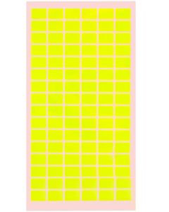 Office 1 Самозалепващи се етикети за цени, 17 x 30 mm, жълти, 420 броя