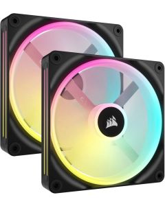 Corsair iCUE LINK QX140 RGB, 4-pin, 2 x 140 мм., Black; CO-9051004-WW