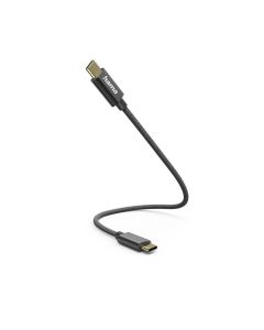 HAMA Кабел за зареждане, USB-C -USB-C, 0.2м, черен