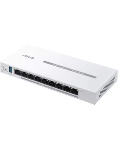 Asus Business Gigabit PoE+ VPN Wired Router, ExpertWiFi EBG19P, 8 PoE+ ports, 123W, 1 gigabit WAN+2 gigabit WAN-LAN