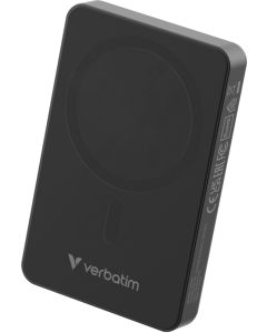 Verbatim Charge 'n' Go Essentials Power Bank Magnetic Wireless 10000mAh Black