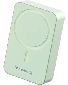 Verbatim Charge 'n' Go Essentials Power Bank Magnetic Wireless 20000mAh Green