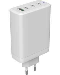 CANYON charger CU140ACC GaN 150W 3xPD 1xQC EU, Бял