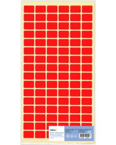 Office 1 Самозалепващи се етикети за цени, 12 x 18 mm, червени, 960 броя